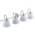 thumbnail image 6 of Aspen Creative 62332, Bathroom Vanity 4 Lights Fixture 34"W x 8-1/2"H x 7-3/4"E. Satin Nickel + White Finish, Bulb Not Included, 6 of 7