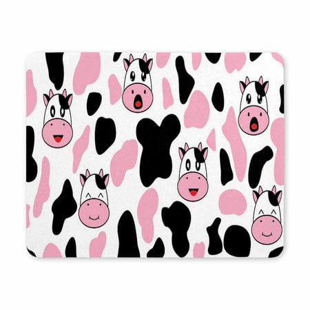 Dairy Cow Black White Mouse Pad, Gaming Mousepad for Computer Laptop Non-Slip Rubber Desk Mat,Cute Office Gift,Cute Cow Square Mouse Pad Non-Slip Rubber Base for Computer Laptop Home Office