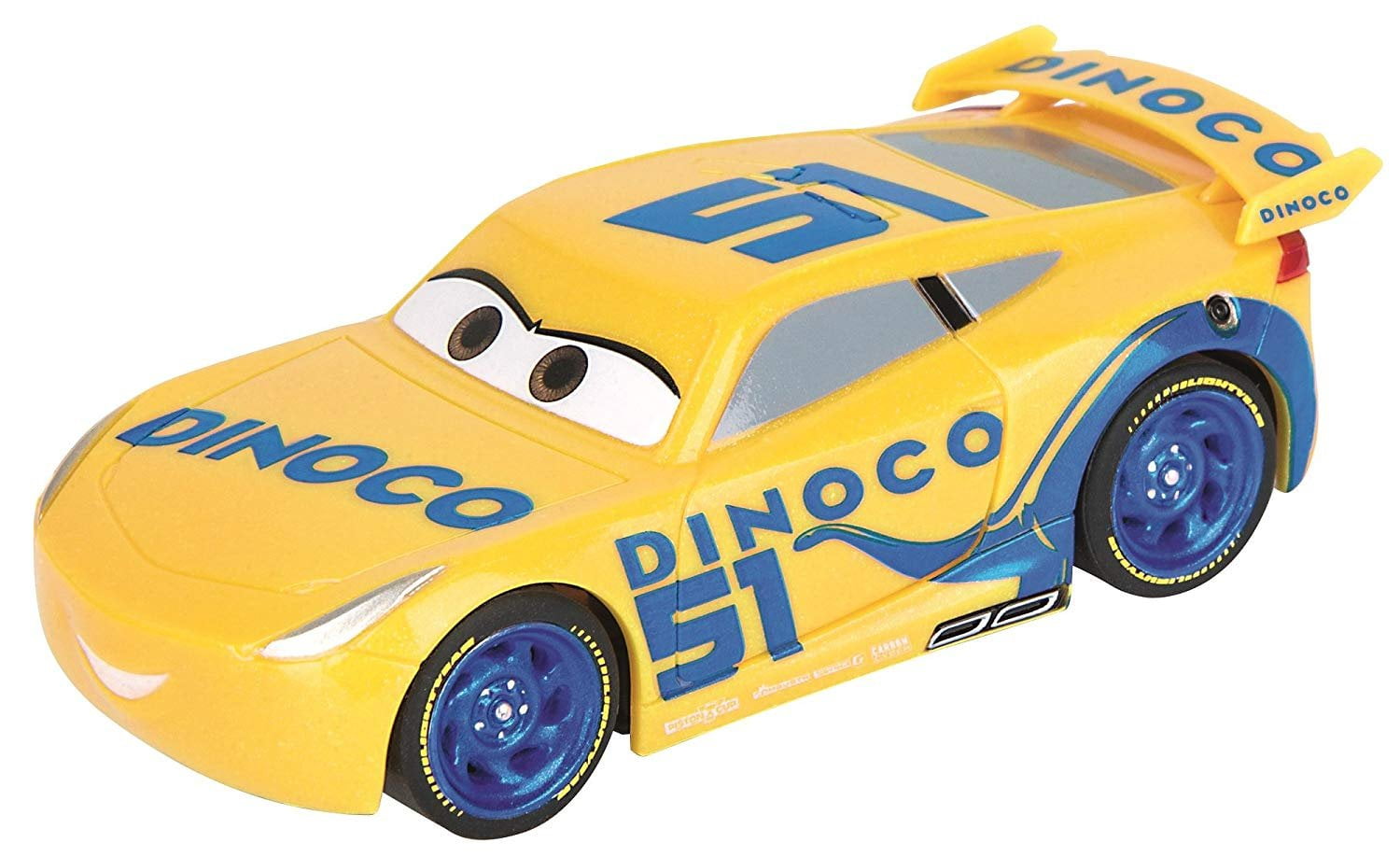 Carrera First Disney/Pixar Cars 3 - Slot Car Race Track - Includes 2 cars:  Lightning McQueen and Dinoco Cruz - Battery-Powered Beginner Racing Set for  Kids Ages 3 Years and Up 