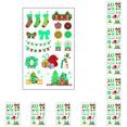 thumbnail image 1 of 10 Pcs Autocollants Jetables pour Tatouage Légers Imperméables Style Riche Maquillage Main Arbre Acrobaties Type 13, 1 of 7