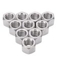 thumbnail image 1 of Rod Coupling Nut, Durable Connector Nuts Firm Fixing 10Pcs Rustproof Female Thread Wide Application Heavy Duty For Repair, 1 of 8