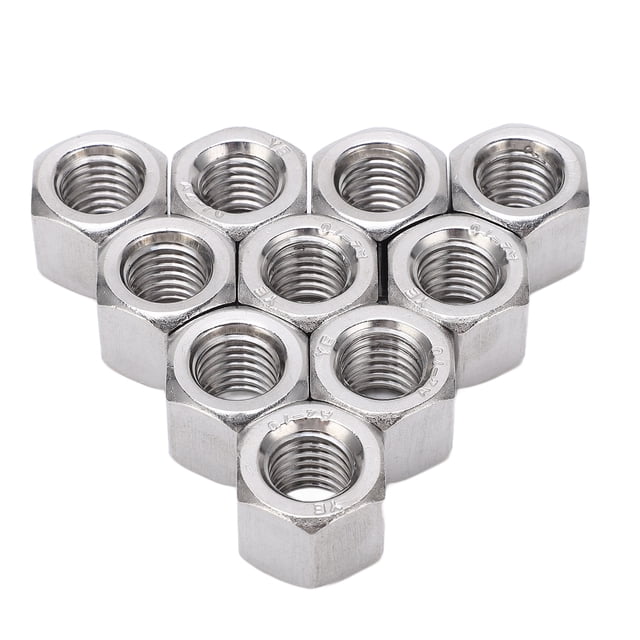 Rod Coupling Nut, Durable Connector Nuts Firm Fixing 10Pcs Rustproof Female Thread Wide Application Heavy Duty For Repair