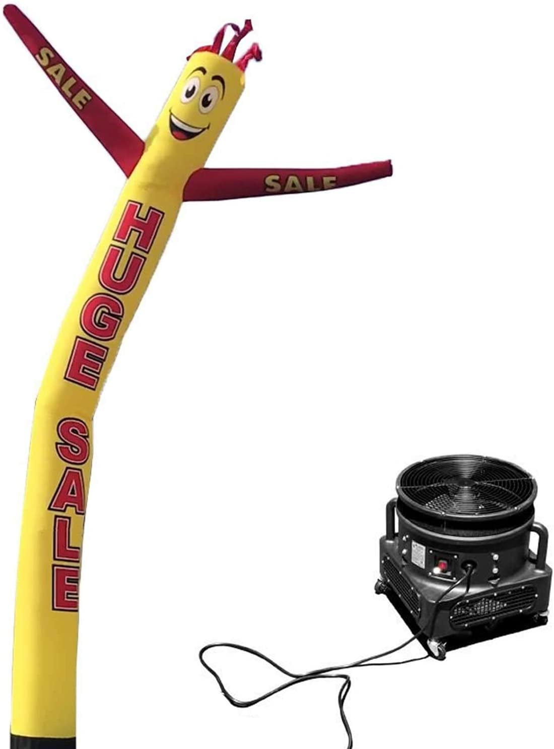 inflatable man with blower