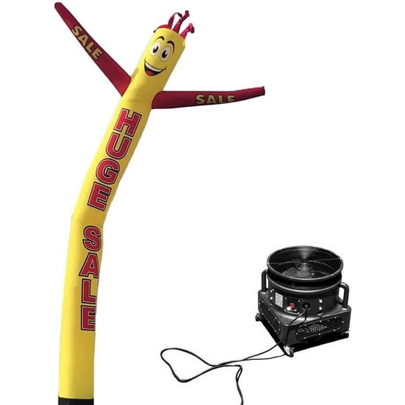 Huge Sale 18 Foot Tall Inflatable Tube Man Air Powered Waving Puppet, Air Blower Motor Included Dancer by Feather Flag Nation