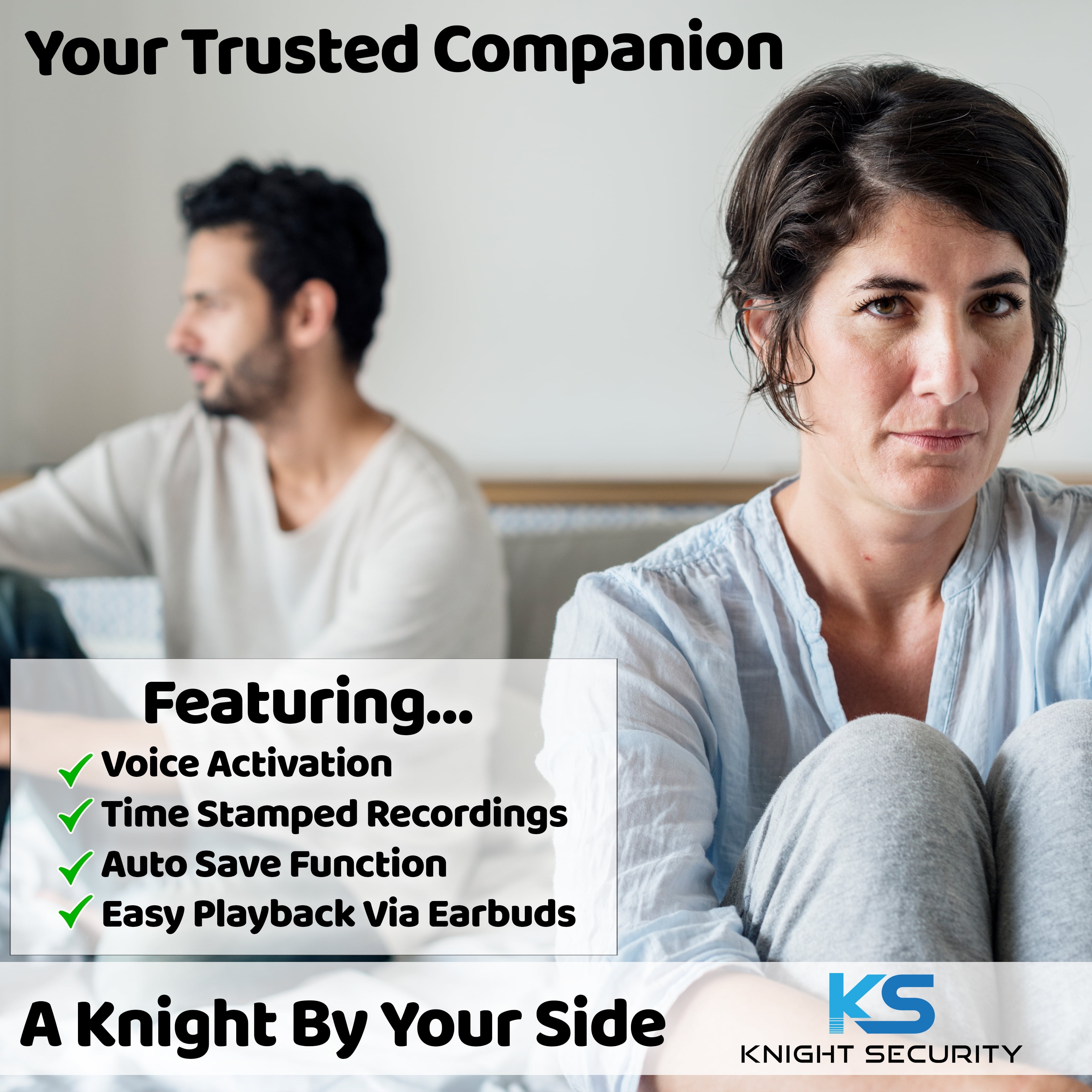 Knight 128GB (1600 hour) Hidden Voice Recorder, HD Audio Recorder, Grabadora De Voz Espia, Voice Activated Recorder Spy Device, Secret Recording Device