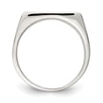 thumbnail image 2 of Sterling Silver 11x15mm Closed Back Signet Ring, 2 of 6