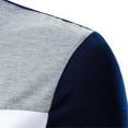 thumbnail image 5 of outfmvch hoodies for men casual loose three-color stitching fashion design lapel long-sleeved womens tops navy, 5 of 9