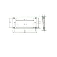 thumbnail image 5 of 2 unids/set de anillos de montaje de marco de curva para piezas de guitarra eléctrica negro Yuyangstore Guitarra Humbucker Pickup Frame, 5 of 5