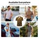thumbnail image 5 of Fotbe Golden Leopard Glitter Camiseta Polo de Golf para Hombre con Estampado – Camisa Deportiva Transpirable con Cuello Abotonado-3X-Large, 5 of 6