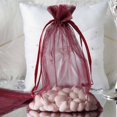 thumbnail image 6 of Efavormart 50PCS BURGUNDY Organza Gift Bag Drawstring Pouch Wedding Favors Bridal Shower Treat Jewelry Bags - 6"x9", 6 of 6