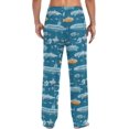 thumbnail image 2 of Top-kevin Marine Submarine Print Pajama Pants for Men Comfort Sleep Lounge Bottoms Straight-fit with Pockets S-XXL, 2 of 6