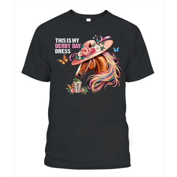 NH2 Creative This Is My Derby Day Dress Shirt – Funny Derby Day Outfit Tee, Horse Racing Party Shirt for Women & Men