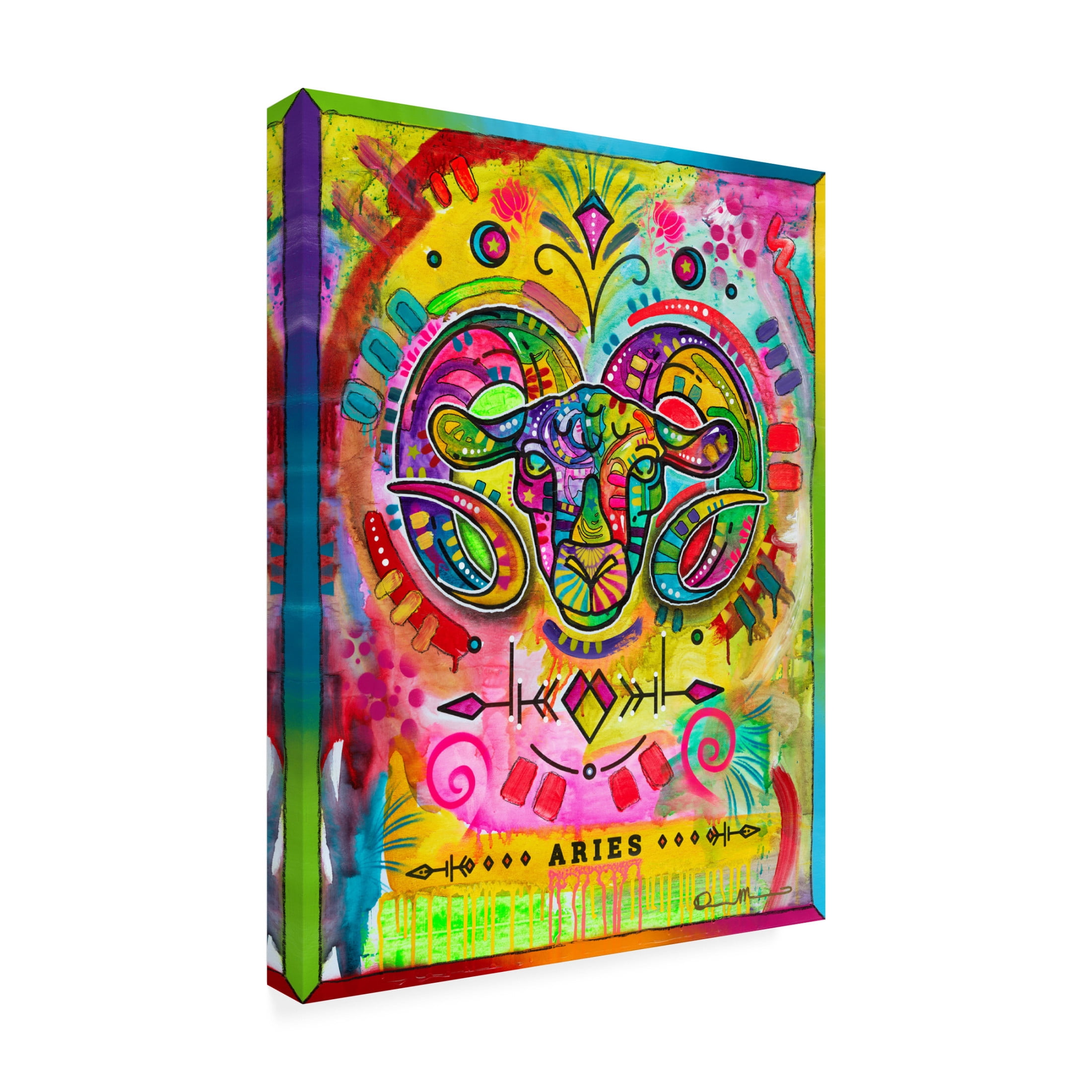 Canvas Wall Art - Dean Russo 'Aries' Wall Art for Living Room, Bedroom, or Office Décor by Trademark Fine Art - 18 x 24 Inches