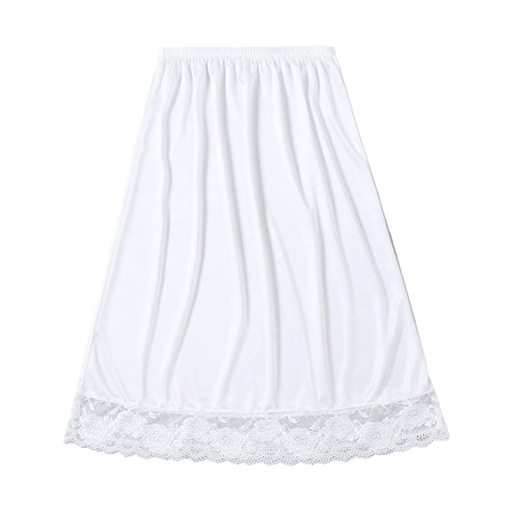 Iyufng UnderSkirt for Women Summer Elastic Waist Sheer Proof Slip Mini Skirt