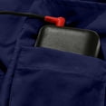 thumbnail image 6 of Men's Stand Collar Air Conditioning Jacket Nylon Spandex Sleeveless Vest Breathable Quick Dry Lightweight for Hiking Fishing Travel Workout Outdoor | Zenithor,Dark Blue M, 6 of 9