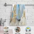 thumbnail image 5 of Starfish Origami Paper Boats Hand Towels 2 PCS, Summer Beach Kitchen Towel Ultra Soft and Highly Absorbent,Decorative Fingertip Face Towel for Bathroom Hotel, 28.3"x14.4", 5 of 5
