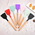 thumbnail image 1 of Hicess Baking Shovel Easy to Clean Non-stick Comfortable Grip Eco-friendly Integrated Design Cooking Silicone Bright Color Shovel Utensil Home Accessories, 1 of 8