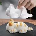 thumbnail image 2 of Molde para bolas de arroz, de grado alimenticio, con forma de gato, diseño plano, para sushi, fácil de presionar, herramienta de cocina, 2 of 8