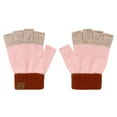 thumbnail image 4 of UngA Kids Winter Knitted Mitten Gloves Fingerless Gloves for Teen Boys Girls Warm Lightweight Soft Mittens for Cold Weather (Pink,6-12 Years), 4 of 4