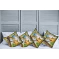 thumbnail image 2 of Ambesonne Landscape Throw Pillow Cover 4 Pack, Vibrant Summer Sky, 20", Green Brown, 2 of 5