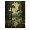 thumbnail image 3 of Designart "Forest Woods Pastoral II" Landscape & Nature Print on Natural Pine Wood, 3 of 5