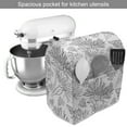 thumbnail image 2 of Forest Stand Mixer Cover, Nature Foliage Bouquets Gardening Flora Herbs Leaves Fragrance Hand Drawn, Kitchen Appliance Organizer Bag Cover with Pockets, 5 Quarts, Charcoal Grey White, by Ambesonne, 2 of 4