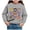 Grey, variant on larppty Girls Halloween Fashion Print Pullover Sweatshirt Kids Casual Warm Long Sleeve Top Toddler Cozy Fall Winter Outfit Playdate Holiday Party Apparel (Green,3-4 Years)