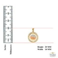 thumbnail image 3 of TGDJ 14K Gold Our Lady of Guadalupe Enamel Picture Religious Charm Pendant, 3 of 4