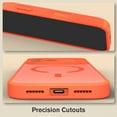 thumbnail image 3 of Vena For Apple iPhone 17 Pro Case Magsafe, Magnetic Ring Shockproof Translucent Back Slim Protective Phone Case, Orange, 3 of 7