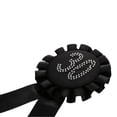 thumbnail image 3 of Purpurina 50 Fiesta De Cumpleaños Rosetón De La Cinta Broche Insignia Favorecer Negro Zulema  Insignia de roseta, 3 of 7