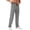 Gray, variant on Men's Lightweight Spring Summer Running Sweatpants Loose Fit Open Bottom Mesh Athletic Pants with Pockets Big and Tall Size S-3XL Black