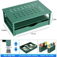 thumbnail image 4 of AllWays Plaza Desk Organizers and Accessories, Monitor Stand with Drawer and 2 Pen Holder, Desktop Organizer Suitable for Offices and Dormitories (Green), 4 of 16