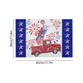thumbnail image 3 of USA 250th Anniversary Patriotic Placemat – Linen Table Mat for 4th of July, Veterans Day, Memorial Day, Independence Day Party Decorations, Waterproof & Reusable, 3 of 5