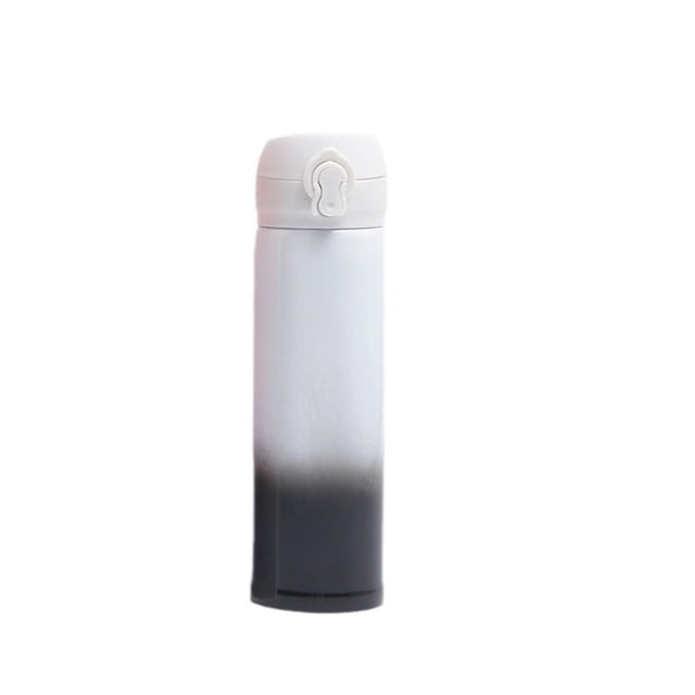 TIELUTT Gobelet à Ressort en Acier Inoxydable 304 Dégradé Étanche Bouteille d'Eau Isolée pour Hommes Femmes & Étudiants Tasses à Eau Réutilisables pour Femmes Bouton Ensemble de Tasses à Café en Bois Ensemble de Tasses en Acrylique dans une Tasse à Thé