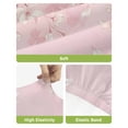 thumbnail image 4 of Pink Cherry Blossom Bar Stool Covers Set of 2, Spring Modern Farmhouse Floral Stretch Washable Bar Chair Covers with Backs, Removable Pub Counter Height Chair Cover for Kitchen Dining Room Cafe, 4 of 7
