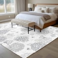 thumbnail image 4 of Gray Coastal Area Rugs 5'x8', Washable Small Throw Rugs for Classroom Bedroom, Summer Beach Ocean Coral Conch Shell Indoor Outdoor Rug Non-Slip Low Pile Carpet Runner Reversible Floor Mats, 4 of 8