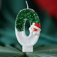 thumbnail image 2 of Mouliraty Christmas Themed Birthday Candles, Green White Santa Claus Candle Red Hat Snowman Christmas Digital Candle, Christmas Birthday Party Decorations Supplies Gifts, A, 2 of 7