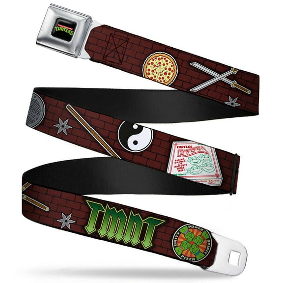 Classic Tmnt Logo Full Color Classic Teenage Mutant Ninja Turtles Gear Seatbelt Belt Standard