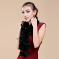 thumbnail image 4 of Wool Pom-Pom Scarf Women Thickened Winter Scarf Imitation Rabbit Fur Comfortable Knit Winter Scarf Neckwear, 4 of 8