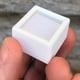 thumbnail image 2 of Caja Empaque para Joyería MiniWhite03 1Pza Blanco 3x3x1.7cm Plástico Interior Terciopelo Joyero., 2 of 4