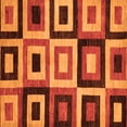 thumbnail image 1 of Ahgly Company Indoor Square Abstract Orange Modern Area Rugs, 7' Square, 1 of 4