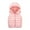 Pink, variant on Girls Puffer jackets Child Kids Toddler Baby Boys Girls Sleeveless Winter Solid Coats Hooded Jacket Vest Outer Outwear Outfits Clothes 10 Years-12 Years