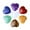 E, variant on Natural Heart Shape Gemstone Ornaments Set Unique Artwork