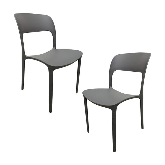 Sillas De Plastico Apilables Inngroup 2 Piezas Para Comedor