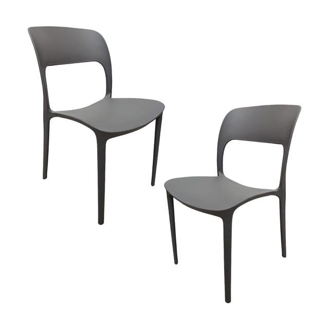 Sillas De Plastico Apilables Inngroup 2 Piezas Para Comedor
