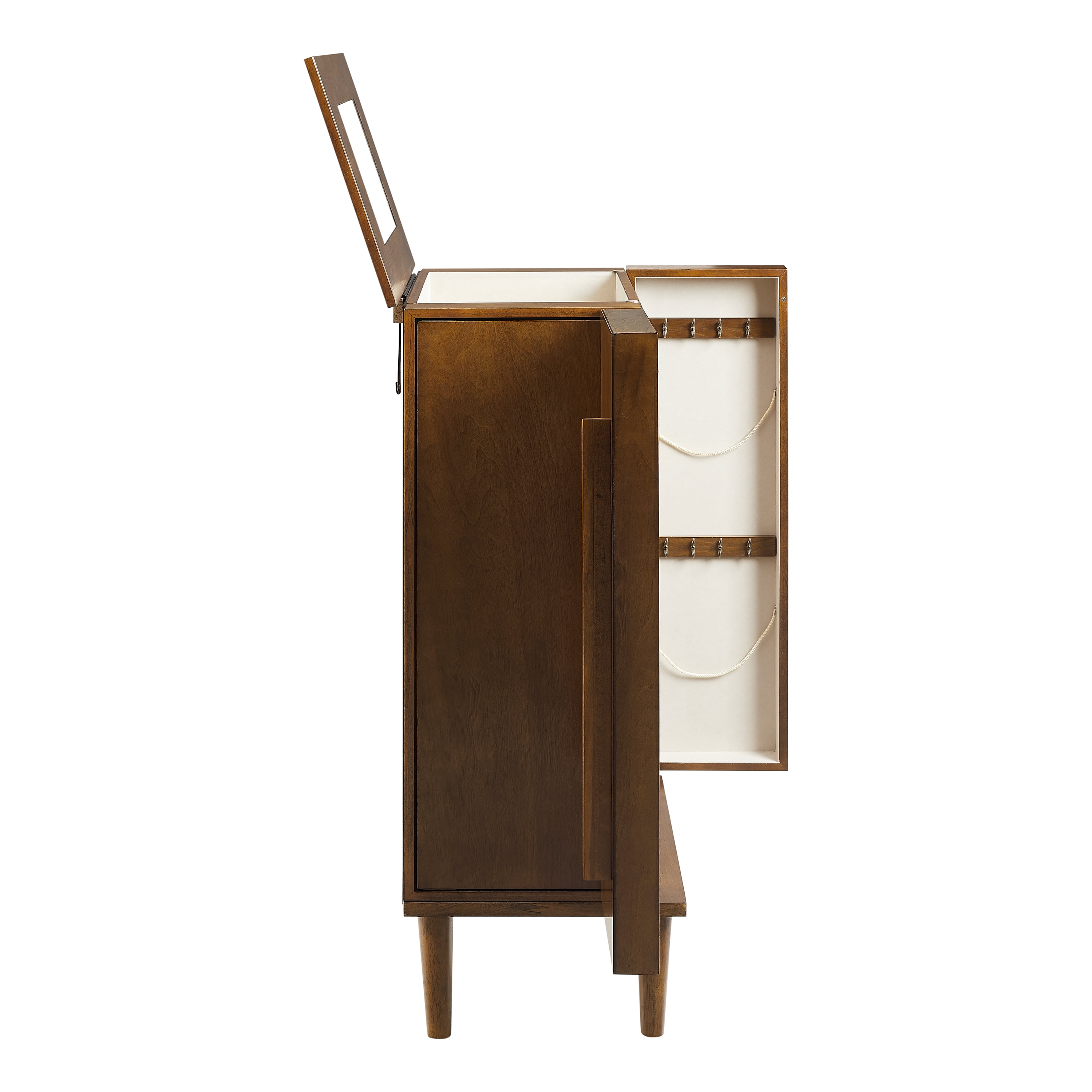 Powell Barjune Jewelry Armoire, Walnut