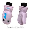 thumbnail image 2 of Manoplas para niños Invierno Impermeable Cálido Niños Accesorios fáciles de combinar Dibujos animados cómodos Impreso para clima frío rosa claro L Inevent HA059221-15B, 2 of 6