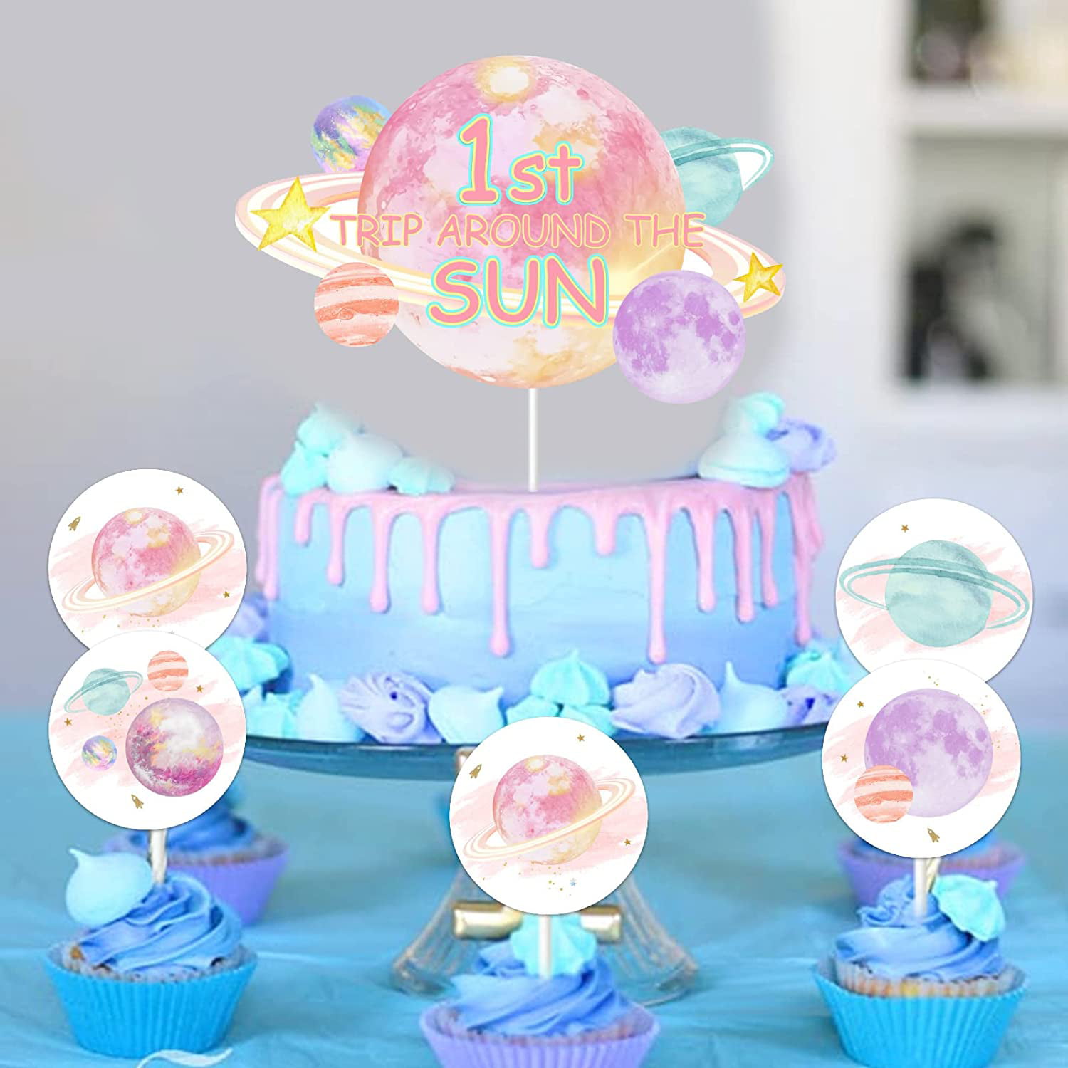 Galaxy Theme Birthday Cake by me #happybirthday #birthday #love #butte... |  TikTok