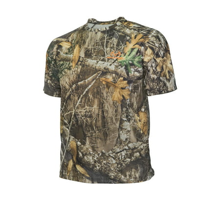 Realtree Edge Camo Short Sleeve Polyester Crew Neck by Hyde Gear ? Breathable, Outdoor, Hunting T-Shirt - L - Edge