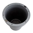 thumbnail image 2 of Evergreen Outdoor Fiberglass Planter with Solar Lights, Dark Grey 15x15x16 in, 2 of 7